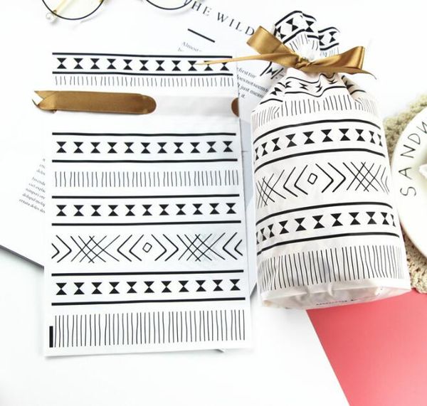 

plastic drawstring gift bags sacks wedding birthday party favors drawstring gift bags baby shower supplies with ribbon