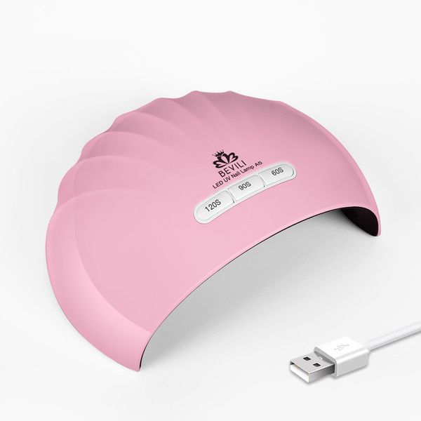 

2018 36w uv led lamp nail dryer for all types gel 12 leds uv lamp for nail machine curing 120s timer with usb connector