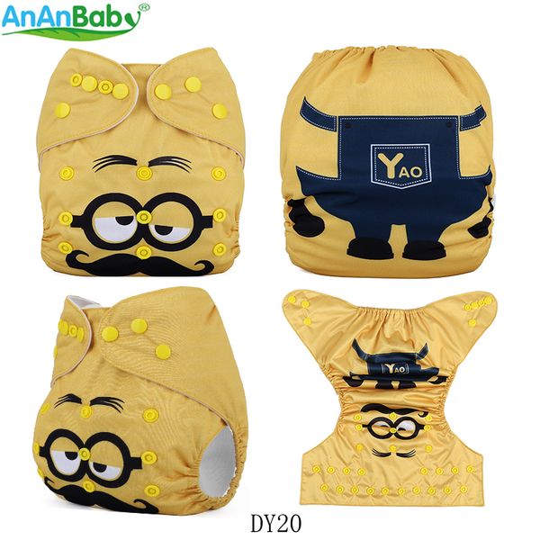 

2018 ananbaby washable baby cloth diaper cover waterproof pul baby diapers reusable cloth nappy suit 0-2years 3-13kg