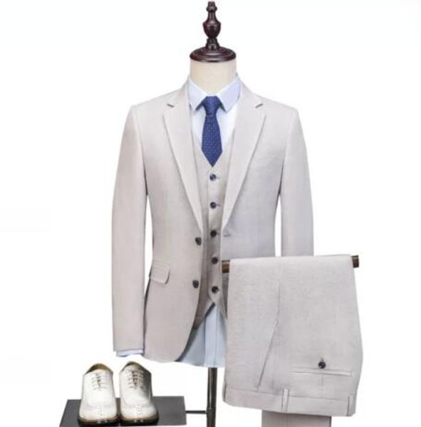 

three pieces suit formal wear для мужчин смокинги для мужчин мужские костюмы жениха костюмы для свадьбы, Black;gray