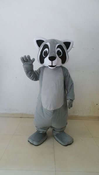

raccoon cartoon mascot costume size halloween party dress fast, Red;yellow