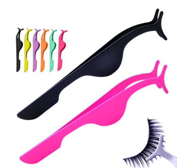 

false eyelash tweezers eye lash curler applicator eyelash extension curler nipper stainless steel curvex clip j1152