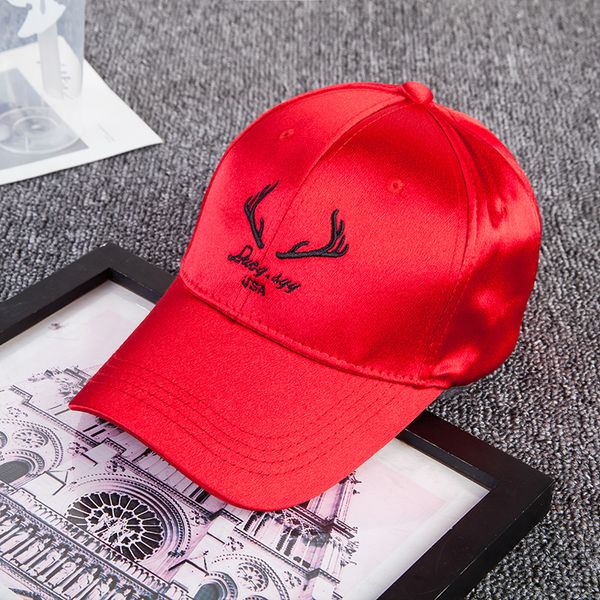 

antlers embroidered baseball cap women men hip hop rapper bboy dj poppin breaking jazz locking waacking dancer cap sun hat, Blue;gray