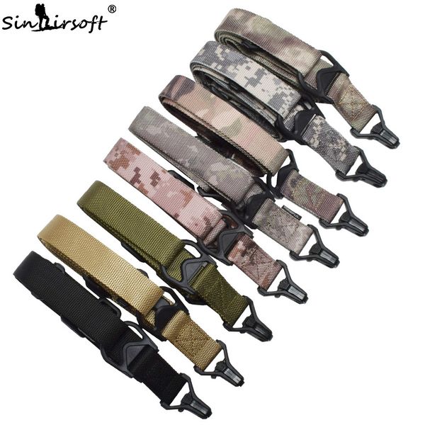 

sinairsoft tactical three 3 point sling multifunction tactical safety rope anti-tearing nylon sling strap for outdoor hunting