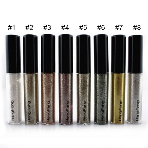 

8 colors shining bronzer gold eye shadow liquid eyeliner shimmer glitter shining makeup maquiagem eyeshadow wholesale 2801037