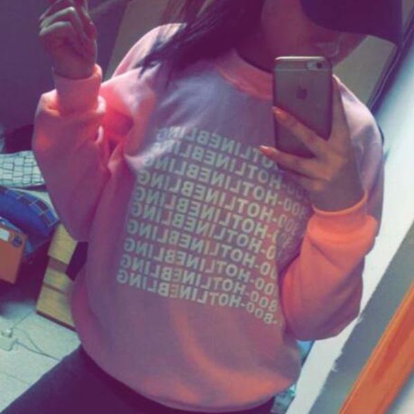 

2015 autumn fashion pink fleeced thick warm hoodies pullovers 800 ine bling winter graphic sweatshirts women harajuku cute, Black