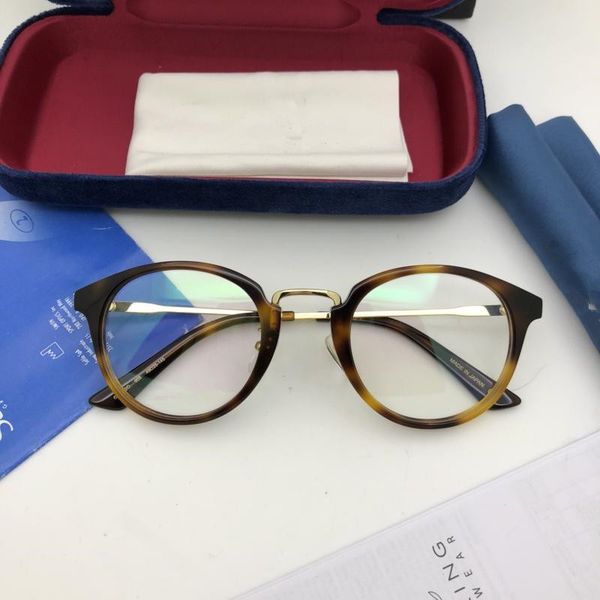 

new fashion eyeglass optical prescription 0323 vintage frame popular designer for women hd lens protection eyewear with box, Black