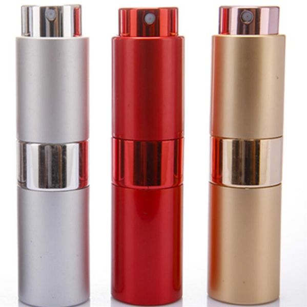 

15ml empty ample atomizer pray gla perfume bottle rotary pray aluminum co metic packaging container lx1146
