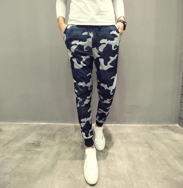 

2018 spring summer muscle harem sport casualhip hop sports pants gym leisure camouflage teenagers elastic waist trousers men, Black