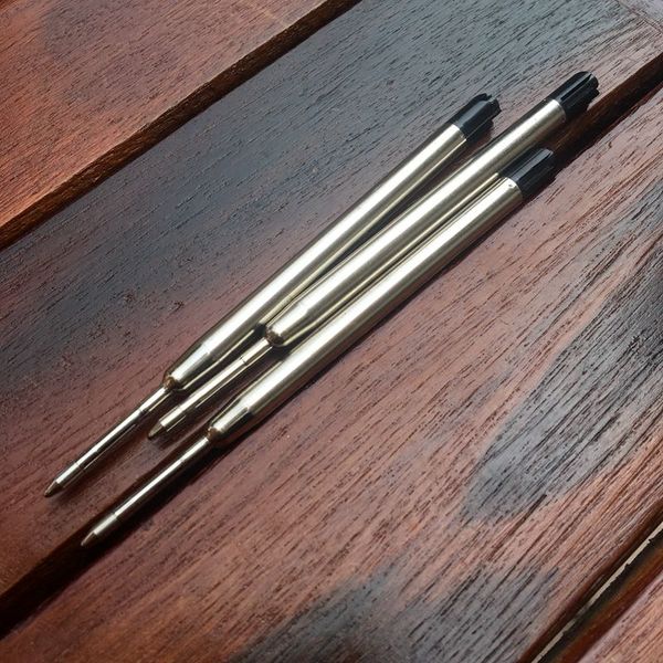 

1 set of 20 pcs 98mm black ink pens refill ballpoint for brass ballpoint pen, Black;red