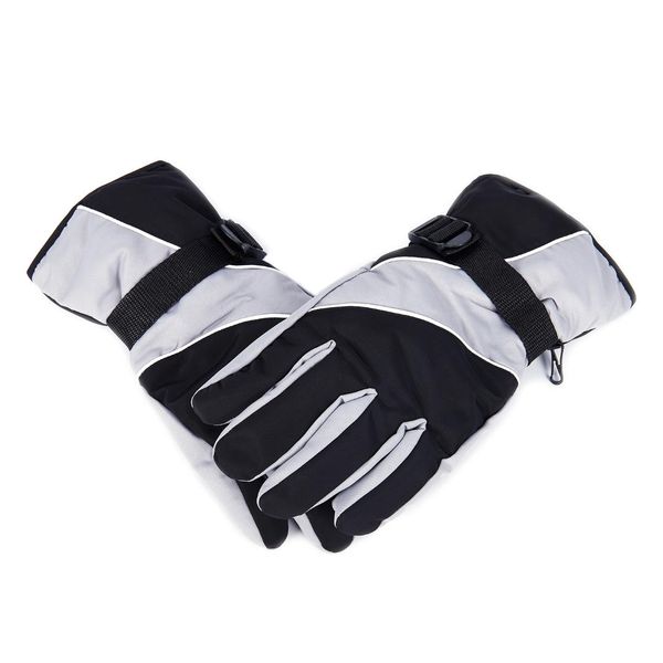 

snow gloves black and grey cold weather winter sports hiking gloves by