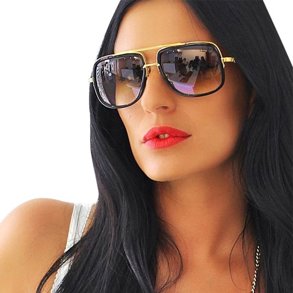 

women men fashion quadrate metal frame brand classic sunglasses in seven colour support dropshipping new 2018, White;black
