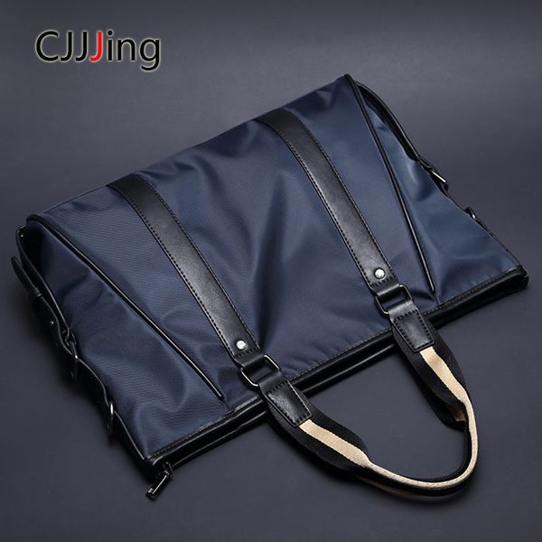 

men business handbags messenger case nylon shoulder crossbody bag mens office bags attache case briefcase lapbag cjjjing