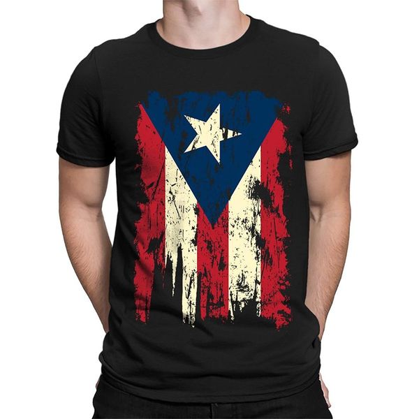 

vintage distressed rico flag s t-shirt, spiritforged apparel t-shirt men fashion t shirts tee plus size, White;black