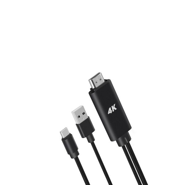

usb-c to hdmi cable ,type-c digital av cable adapter 4k hdtv cable for new macbook/pro2015,/2016,/2017,/chromebook pixel