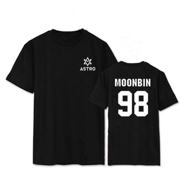 

alipop kpop astro mj rocky jinjin album shirts k-pop casual cotton clothes tshirt t shirt short sleeve t-shirt dx398, White