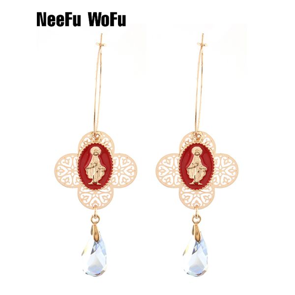 

neefu wofu drop resin earring natural stone earrings fashion big earring dangle large sculpture long brinco ear oorbellen, Silver