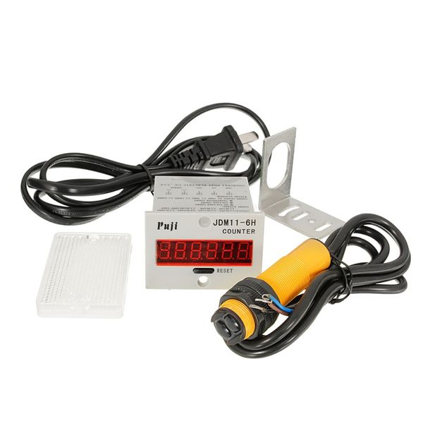 

100-240vac 6 digital led counter+pelectric sensor+reflector conveyor belting