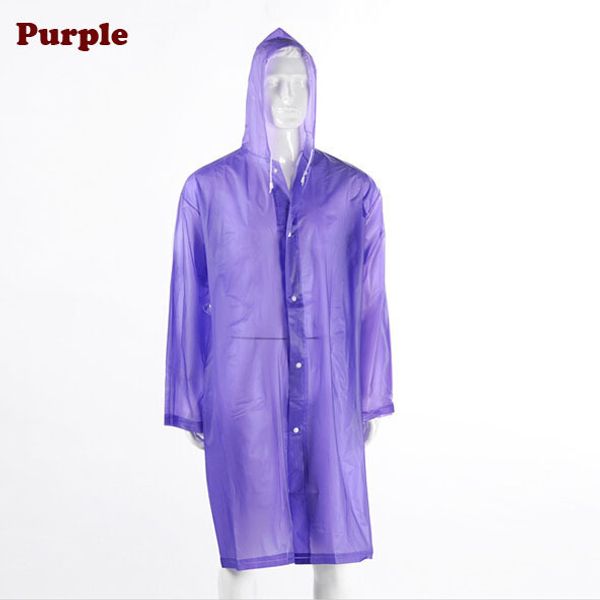 

длинный дождь пончо фиолетовый и желтый прозрачный плащ-лаборатория наружного удлиненного капюшона, женщин-плащ-плащ