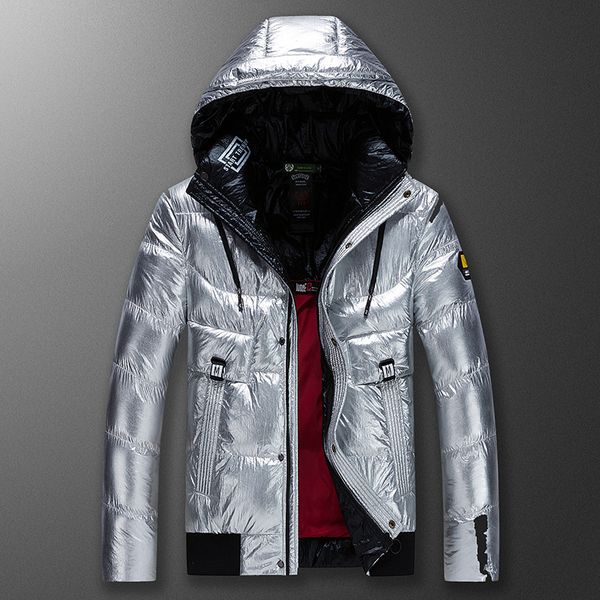 

zhan di ji pu brand clothing men winter parka 145, Black