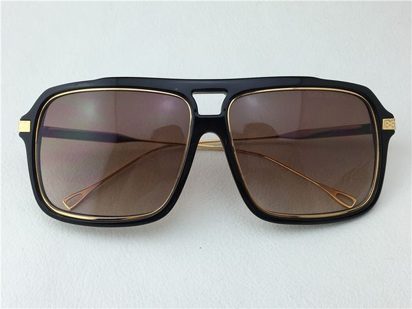 

mens titanium black gold/brown sunglasses gafas de sol sunglasses vintage glasses new with box dnum180721-5, White;black