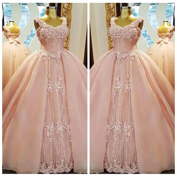 

2021 beautiful pink lace appliques beaded corset back quinceanera dresses with bowknot lace up back saudi arabia formal prom party vestidos, Blue;red