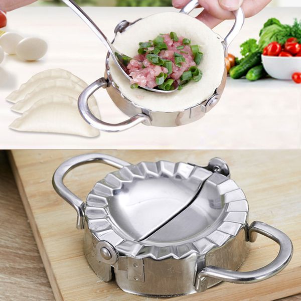 

stainless steel kitchen accessories dumpling mould press tool dough pie ravioli kitchen cooking pastry dumplings jiaozi maker