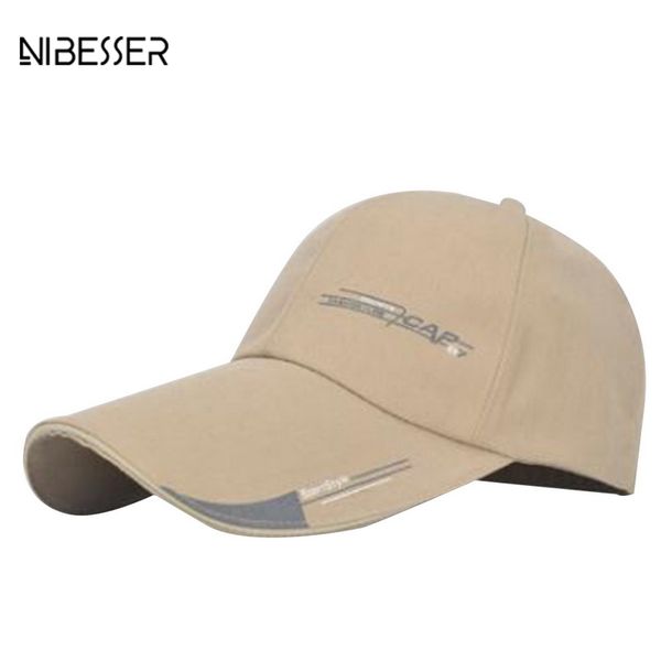 

nibesser hiphop baseball cap men's adjustable cap casual extended brim baseball hat men women bone snapback hats dad, Blue;gray