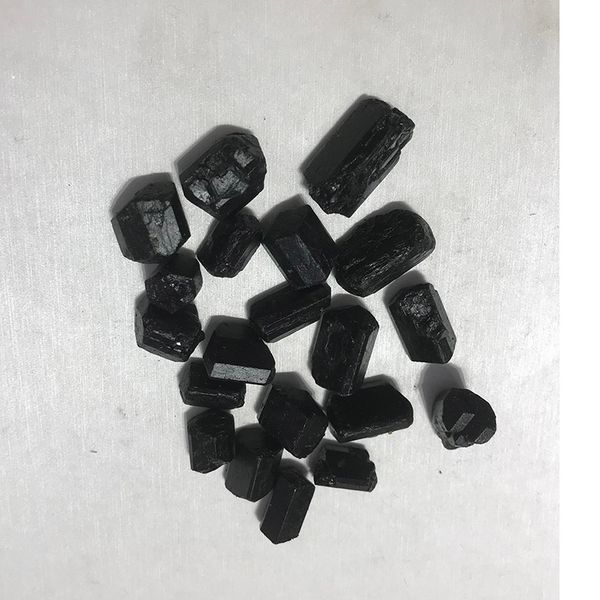 

200g Natural Jet Stone tumbled Aphrizite small Schorl polished Ecectric Shorl raw gemstone Decoration gravel Tourmaline rock for healing