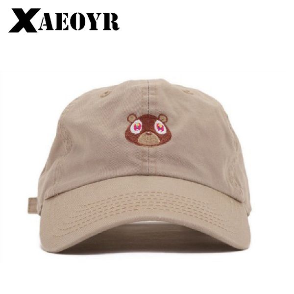 

kanye west ye bear dad hat lovely baseball cap summer for men women snapback caps exclusive release hip hop style hat, Blue;gray