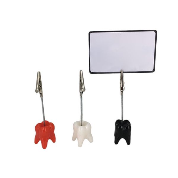 Creative Tooth Shape Place Card Holder Party Souvenirs Teeth Notes Creative Tooth Shape Place Card Holder