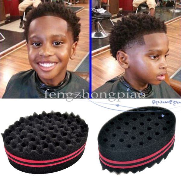 Fzp Magic Twist Hair Brush Sponge Oval Double Sides Sponge Brush