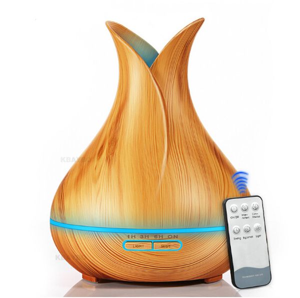 

aromatherapy 400ml aroma diffuser ultrasonic air humidifier with wood grain 7 color changing led lights for office home