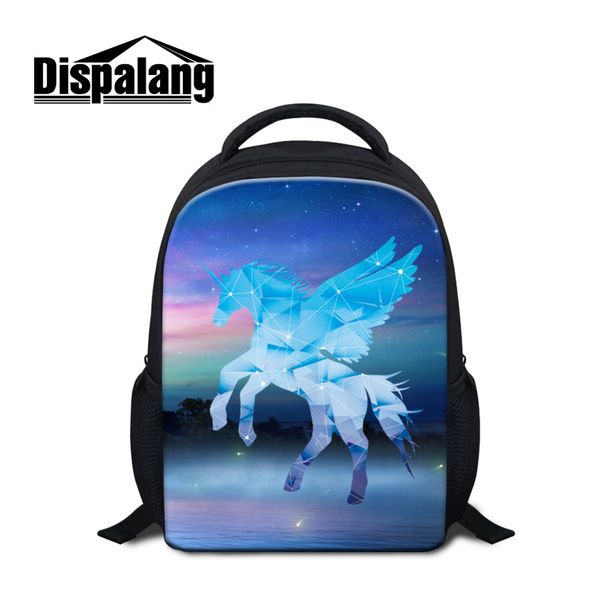 

dispalang unicorn cartoon small school bags horse light weight kindergarten mini backpack child baby casual shoulder bag