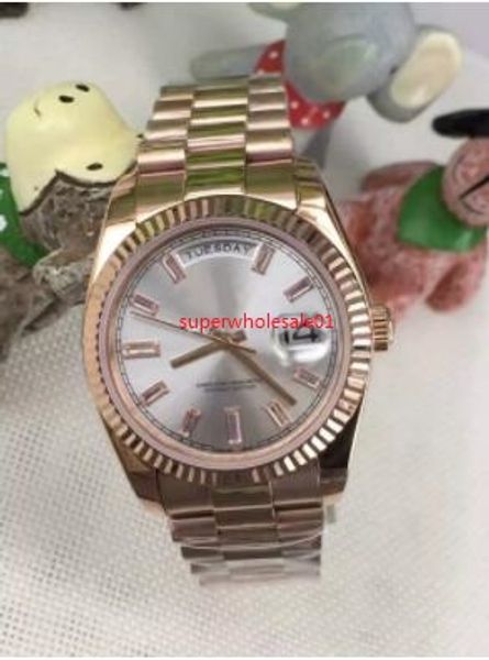 

quality classic men's watch luxury watches automatic mechanical 660, Slivery;brown