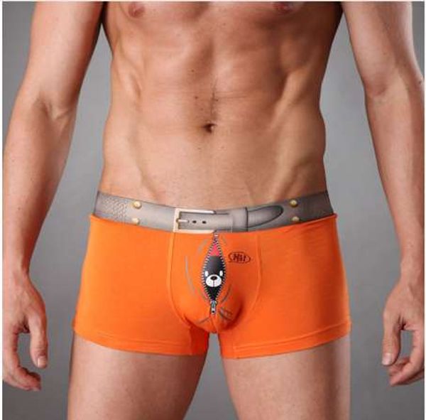 Mens Underwear Boxers Modal Bonito 3D Dos Desenhos Animados Gay Gay Dick Penis Engraçado Boxer Shorts para Homens Shorts Homme Masculino Cuecas cuecas