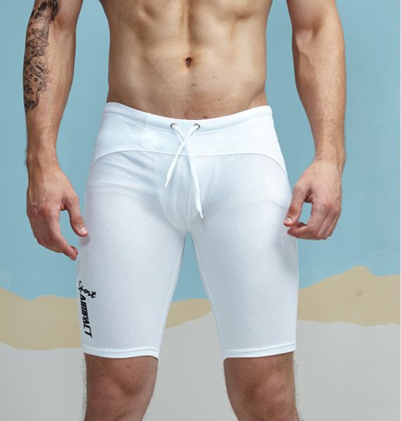 

Regular Classic Skinny Mens Tight Shorts Casual Leisure Fitness Men Workout Shorts Mesh Breathable Crossfit Sweatshorts New