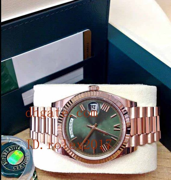 

Men luxury top elling day date 228235 ro e gold box paperwork a ia 2813 movement automatic watch men watche