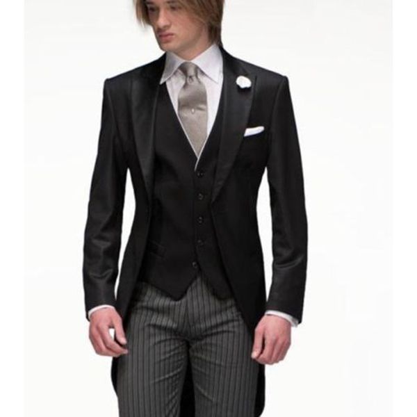 

popular design 2017 customized one button groom mens suits tuxedo groomsmen men wedding business suit ( jacket+pants+vest+tie, White;black