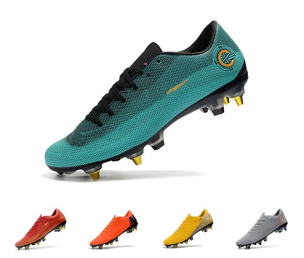 

Mens Mercurial Superfly XII PRO SG Indoor Soccer Shoes Mercurial Superfly Chaussures De Football Cr7 Cleats Boots