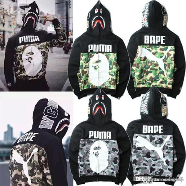 

Men's Hooded Hoodies Camouflage Windbreaker Zipper Hoodies Fashion Cardigan Leisure Coat Popular Brand Japanese Lapel Fleece Hoodies