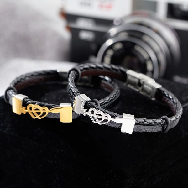

aziz bekkaoui vintage love gift couple jewelry for women men love heart jewelry wedding bands valentine's day summer, Black