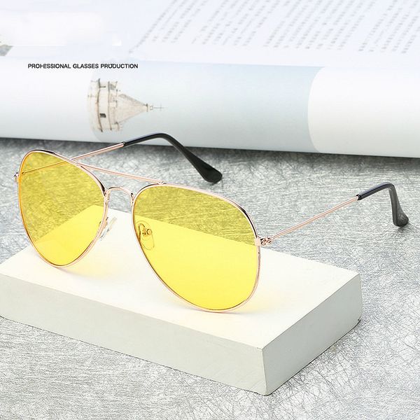 

aviation night vision polarized sunglasses men women goggles glasses uv400 sun glasses driver night driving eyewear, White;black