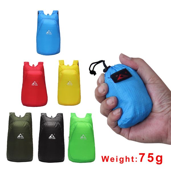 

2018 backpack 20l 75g lightweight folding hiking backpack men women outdoor bag camping hiking handy travel bag small daypack