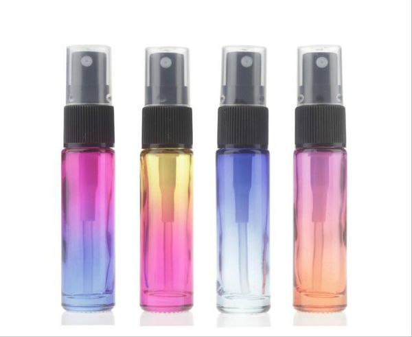 

10ml gradient color thick essential oil perfume spray bottle fine mist water bottle 100pcs/lot