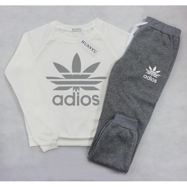 

5 color 2018 winter track uit women clothing hoodie et letter print ca ual long leeve port uit co tume weat hirt pant