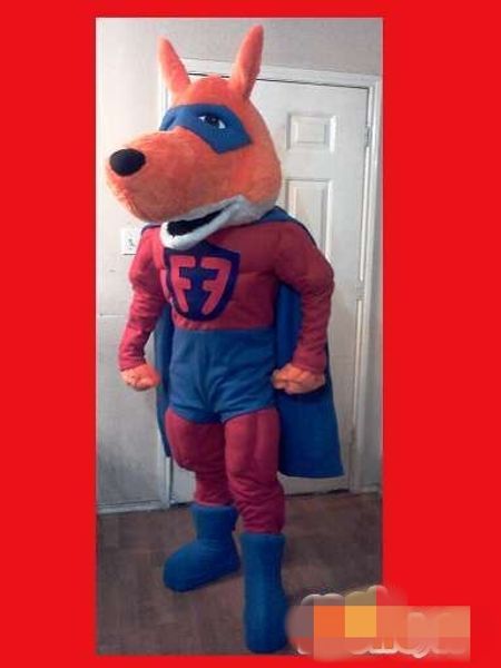 

custom mr fox mascot costume size ing, Red;yellow