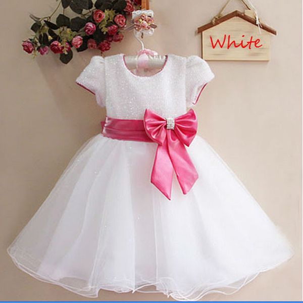 

girls summer short sleeve princess dress children's wear shows dresses dresses wedding dresses, Red;yellow