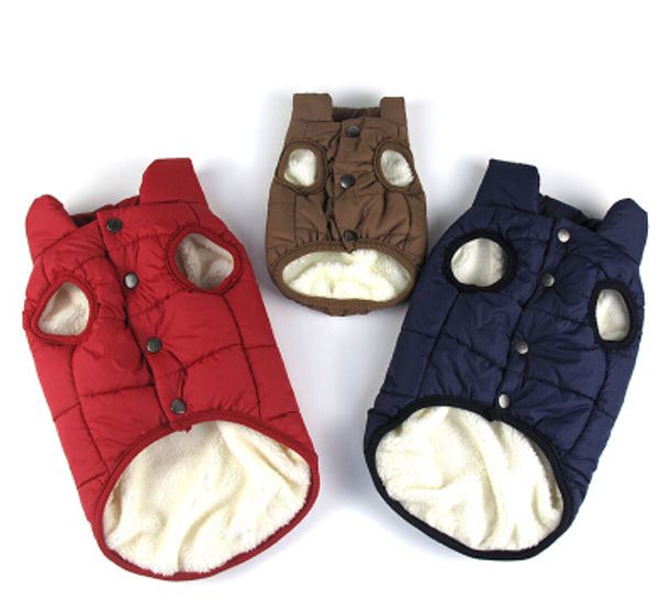 

dog cotton coat thickening warm vest autumn winter dog puppy jacket windproof pet teddy apparel fashion clothing