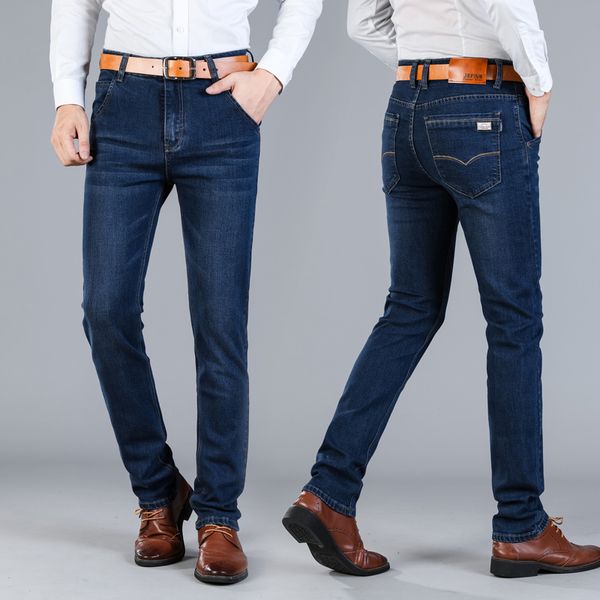 

new jantour jeans men fashion brand -clothing male blue pants man quality flannel casual trousers jean big size 40 42 44 46 sale